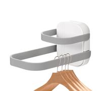 Genérico Kleiderbügel-Aufbewahrungsregal | Wandmontierter Faltbarer Organizer Für Kleiderbügel | Aufbewahrungsbedarf Für Zu Hause, Wäschezubehör Für Küche, Schrank, Badezimmer, Balkon, Kleiderschrank