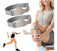 Genérico Knee Strap, Silicone Patellar Tendon Support Strap, Essentials, Adjustable Knee Brace, for Knee Pain Knee Brace Running Basketball Hiking (Gray*2)