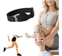 Genérico Knee Strap, Silicone Patellar Tendon Support Strap, Essentials, Adjustable Knee Brace, for Knee Pain Knee Brace Running Basketball Hiking (Black*1)