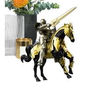 Genérico Knight Figure - Collectible Assembly Required Multi-Jointed Movable | Knight Action Figure Toy | for Bookshelf Desk Bedside Table Bedroom Living Room Office Dormitory