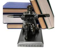 Genérico Knight Pen Holder For Desk - Medieval Tabletop Decoration | Desktop Ornament Craft,for Office Home School Classroom Writers Authors Teachers Study Bookshelf Nightstand Bedside