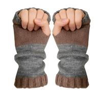 Genérico Knitted Gloves - Comfortable Knitted Mittens, Half Finger Gloves for Women, Hand Glove Unit, Fashion Accessory Gear with Soft Stretchy Fit, Stylish Hand Warmers for Commuting and Travel Use