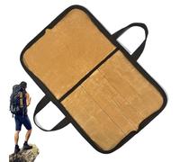 Genérico Knives Bag, Travel Kitchenware Pouch, 48x31.5cm/18.9x12.4 Inches Waxed Canvas Organizer, Portable Chef Tool Holder with Handle for Culinary Rustic Appearance