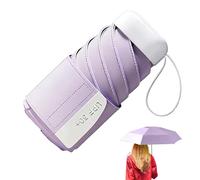 Genérico Kompakter Reiseschirm | UPF 50+ | Leicht | Regen- Und Sonnengeschützt | Faltbarer Sonnenschirm In Reisegröße | Für Kinder, Frauen Und Erwachsene | Sommer | | Outdoor | Alltag | Schule, morado