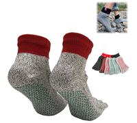 Genérico Konjoun Barefoot Socks,Super Grounding Socks for Unisex,Cozy Breathable Non Slip Toe Separation Sock for Outdoor Sports (D)