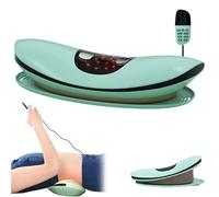Genérico Koravio Lumbar Lift - 3 in 1 Back Massager, Adjustable Back Support Cushions for Relaxation and Support, Ergonomic Waist Pillow for Office Chair/Car (Green)