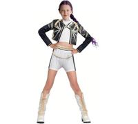 Genérico Korean Wave Devil Killer costume, suitable for boys, girls, hunters, idols, Mirazoi, stage costumes with Mira print, suitable for Halloween role play (Rumi,160)