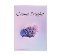 Genérico Kosmische Einsichten Tarot,Kosmische Einsichten Tarotkarten - 41 Stück Beschichtetes Papier Englisches Orakeldeck, Tarot-Spiele Taschenformat, Zubehör Für Wahrsagerei
