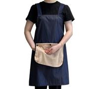 Generico Küchenschürze | Maschinenwaschbare Wasserdichte Schürze - Kochschürze Aus Stoff - Haushalt Garten Indoor Outdoor BBQ Grillen Und Kaffeepause, azul, riferimento alla descrizione