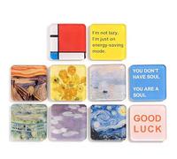 Genérico Kühlschrankmagnete Bastelset - Zehn Teile Klebematerial Für Kreative,Magnete Set mit Selbstklebender Rückseite,Für Kinder Erwachsene Büro Küche Kühlschrank Klassenzimmer