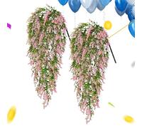 Genérico Künstliche Blumenranken - 2-teilige Hängepflanzen, Dekorative Künstliche Ranken - Künstlicher Blumenschmuck - Für Wohnung, Bauernhaus, Hochzeit, Garten, Terrasse, HOF, Balkon,