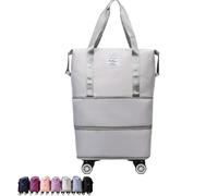 Genérico Kulken Travel Bag with Wheels, 2025 New Large Capacity Travel Bag - Tote with Storage Space (Gray)