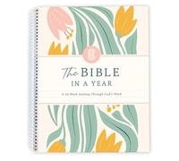 Genérico La Biblia En Un Año: Un Estudio De 52 Semanas A Través De La Palabra De Dios, Diario De Estudio Bíblico En Espiral for Mujeres, Cuaderno De Guía De Estudio Bíblico Cristiano(1pc)