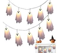 Generico La Cadena Del Fantasma De Halloween - Decoración Fantasma De La Cadena De Halloween LED, Decoración Especttral Festival Lámparas Dess Cable | Iluminación Ambiental Para D