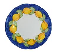 Generico La Maison Unique: Plato hondo de 23,5 cm de cerámica vietrestre pintado a mano - Decoración de limones tradicional - Estilo costa de Amalfi - Fabricado en Italia 1002261045
