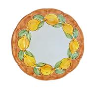 Generico La Maison Unique: Plato hondo de 23,5 cm de cerámica vietrestre pintado a mano - Decoración de limones tradicional - Estilo costa de Amalfi - Fabricado en Italia 1002261044