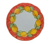 Generico La Maison Unique: Plato hondo de 23,5 cm de cerámica vietrestre pintado a mano - Decoración de limones tradicional - Estilo costa de Amalfi - Fabricado en Italia 1002261048