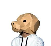 Genérico Labrador Dog Wearable Mask 3D Model DIY Animal Cosplay Headgear Originality Handmade