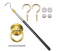 Genérico Ladder Hook - Stair Puller | 22-64.6in Stairs Pole, Pull Down Ceiling Hook, Attic Access Tool, Telescopic Attic Pull Down Hooks and for Window Garage Truck Closet Canopy RV Cargo Stairs