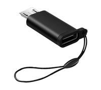 Genérico Ladegerät-Adapter Buchse auf Stecker, USB-Adapter Buchse auf Stecker, USB-Typ-C-Buchse auf USB-Stecker-Konverter, Aluminium-Typ-C-Ladekonverter mit Trageband für Typ-C-Schnittstellenge