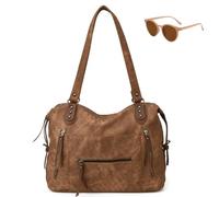 Genérico Ladies Classic Soft Punk Crossbody, Trendy Cool Large Capacity Shoulder Bags, Unique Retro Elegant Waterproof Underarm Bag