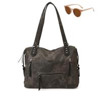 Genérico Ladies Classic Soft Punk Crossbody, Trendy Cool Large Capacity Shoulder Bags, Unique Retro Elegant Waterproof Underarm Bag