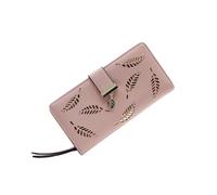 Genérico Ladies Zipper Purse - Leather Womens Wallet, Secure Clasp Closure, Credit Card, Spacious Bifold Note Sections | Large Capacity Long Wallet for Female Handbag Organisation Gift Use