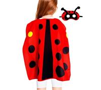 Genérico Ladybug Bee Carnival Cosplay Clothes For Kids Halloween | Ladybug Bee Carnival Cosplay Clothes Kids Halloween // Kids Ladybug Bee Halloween Costume Carnival Cosplay Set