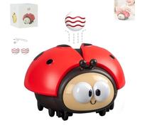 Genérico Ladybug Suspended Ball Toy, Cute Electric Ladybug Flying Ball Toy - Electric Floating Balls, USB Charging Sensory Toys with 2 Balls (Red)