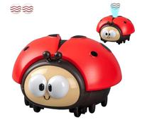Genérico Ladybug Suspended Ball Toy, Interactive Play Ladybug Suspended Ball Toy, Rechargeable Sensory Development Flying Plaything(Red)