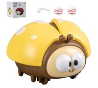 Genérico Ladybug Suspended Ball Toy, Interactive Play Ladybug Suspended Ball Toy USB Charging with 2 Ball Sensory Toys for 3 4 5 Year Old Boys Girls Present (Yellow)