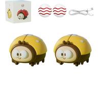 Genérico Ladybug Suspended Ball Toy,Rechargeable Sensory Development Flying Plaything,Anti-Collision Interactive Floating Ball,Safe Lightweight Build,for Flying Fun Adventures (2PCS,Yellow)