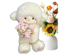 Genérico Lamb Bouquet (Rose Bouquet with Lamb Plush Toy) - Creative Magnetic Flower-Holding Lámb Doll | Rose Bóuquet Transforms Into A Hat Plush Toy | Cute Birthday Gift For Girls,