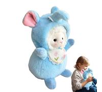 Genérico Lamb Stuffed Animal, Stuffed Sheep with Wearable Clothes, 9.8Inches Cuddly Animal, Soft Collectible Cuddle Snuggle Doll for Easter Christmas Birthday Party