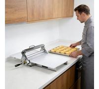 Genérico Laminadora De Masa Profesional Y Laminadora Plegable, Grosor Ajustable De 0 A 25 Mm, con Amplia Superficie De Trabajo, para PanaderíAs, Pasteles, Pizzas Y Cruasanes 90×40cm/35×16in