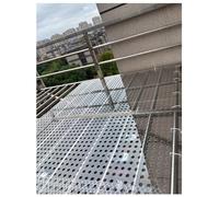 Genérico Láminas de PVC Perforadas, Malla de plástico, lámina de plástico Perforada, Placa Opaca for la decoración de Vallas de ventilación de garajes.(70x50cm)