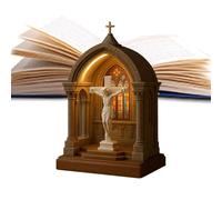 Genérico Lampada Da Scrivania Religiosa - Lampada Da Tavolo Led Con Vergine Maria | Luce Notturna Devozionale | Illuminazione Casa Ufficio Camera Da Letto Meditazione Decorazione Natalizia