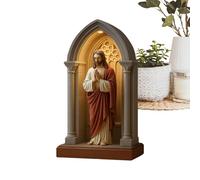 Genérico Lampada Da Scrivania Religiosa - Lampada Da Tavolo Led Con Vergine Maria | Luce Notturna Devozionale | Illuminazione Casa Ufficio Camera Da Letto Meditazione Decorazione Natalizia