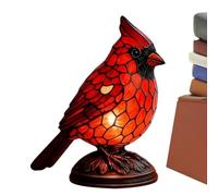 Genérico Lámpara Bird - Figura Decorativa De Mesa De Gran Tamaño De 17 Cm | Resplandor Hecho A Mano De Resina, 240g, Luz Decorativa De Vidrieras Estéticas Para Decoración Navideña Del Hogar De Do