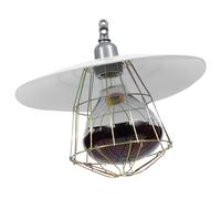 Genérico Lámpara Calefactora Portalámparas de Cerámica y Cubierta Metálica para Jaulas de Animales Pequeños, Luz de Calor para Incubadoras y Cría de Pollitos y Cerdos Color Aleatorio