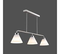 Genérico Lámpara colgante, Lámpara de araña moderna con tiras metal E27, lámpara colgante pantalla cristal 3 luces, iluminación for el comedor la casa, techo, simplicidad, isla cocina, suspendida