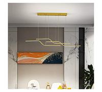 Genérico lámpara de araña, Lámpara de araña Luces colgantes LED modernas compatibles con comedor Sala de estar Cocina Lámparas colgantes colgantes Lámpara de cocina negra/dorada for cocinas