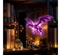 Genérico Lámpara De Biblioteca Mini Lámpara De Estantería Con Dragón