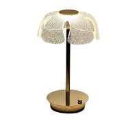 Genérico Lámpara De Escritorio Inalámbrica - Lámpara de Mesilla con Forma de Flor Decoración para Mesita - Luz Nocturna Regulable Decoración Hogar - Para Hogar Dormitorio Salón Estudio Guardería