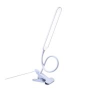 Genérico Lámpara de escritorio - Lámpara de lectura de abrazadera de brazo de ajustable | Luz LED USB blanca y salvaje | Escritorio luz de la noche para la sala de estar