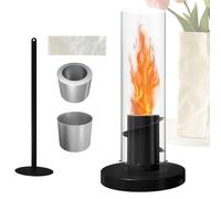 Genérico Lámpara De Escritorio - Lámpara de Sobremesa Tornado, de Mesa Fuego para Dormitorio Noche de Película Balcón Mesilla Noche Fiesta Cumpleaños