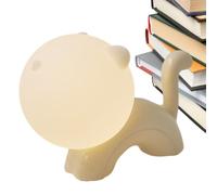 Generico Lámpara de gato, lámpara recargable de silicona para gato | Luccina nocturna para niñas - para dormitorio de baño, casa, mesilla de noche, cuna, escritorio, mesa, pasillo, escuela