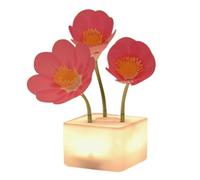 Genérico Lámpara de luz nocturna de flores, luz nocturna LED de escritorio | Lámpara de escritorio regulable con junto a la cama,Luz de respiración inalámbrica decoración del hogar para sala de es