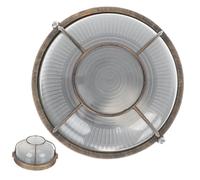 Genérico Lámpara De Mamparo Exterior Led De Metal Para Jardín 1 Unidad Diseño Retro