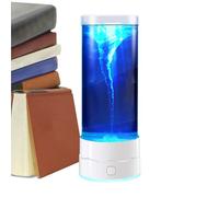 Genérico - Lámpara de mesa, multicolor relajante y divertida, luz nocturna con tornado de agua, decoración natural, para casa, dormitorio, oficina, apartamento estudio